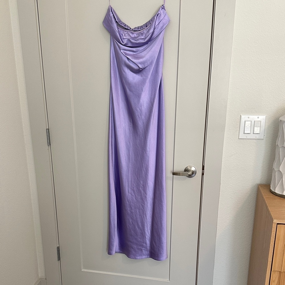 Vici Strapless Lavender Dress